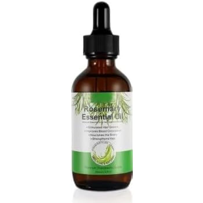 Organic Rosemary Oil 60ml - Natural Hair Growth Enhancer, Pure Aromatic Formula, Designed to Nourish and Stimulate Hair Growth for All Ages and Men - Image 2